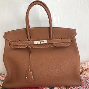 Hermes Birkin 35 Gold 👜 tote from 2014 collection